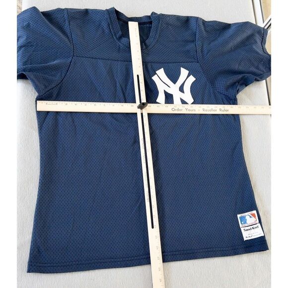Vintage MacGregor NY Yankees Jersey Sand‎ Knit Mens Size Large Made In USA - Picture 5 of 7